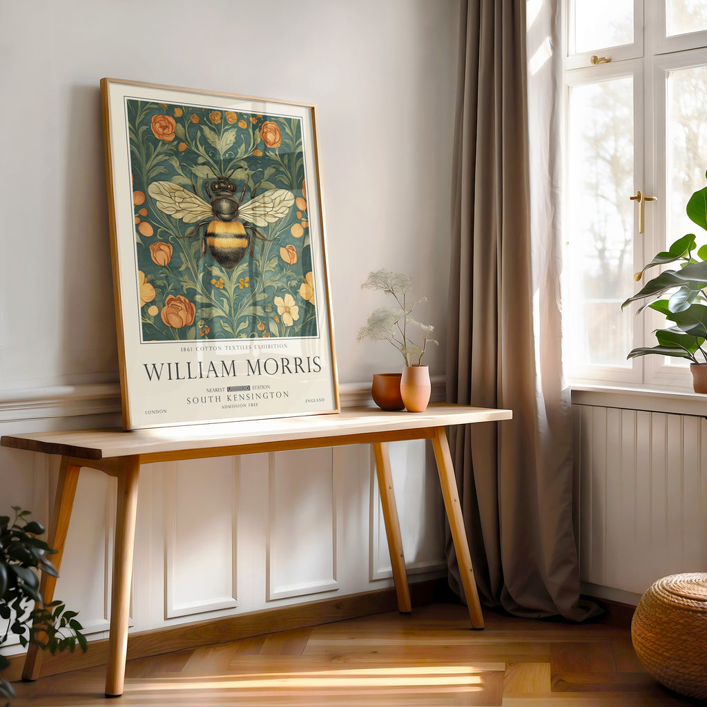 Bumble Bee Print - William Morris Inspired