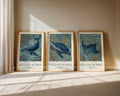Set of 3 William Morris Print, Sea Life Ocean and Nautical Wall Art, UNFRAMED